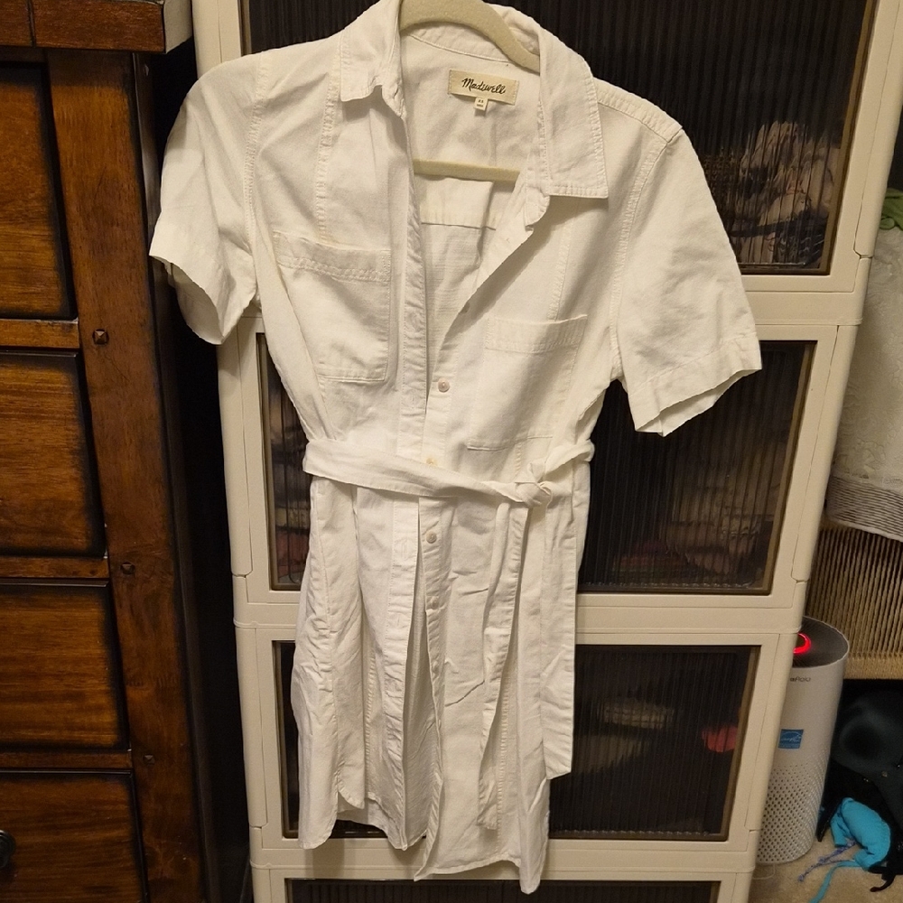 Madewell White Mini Dress